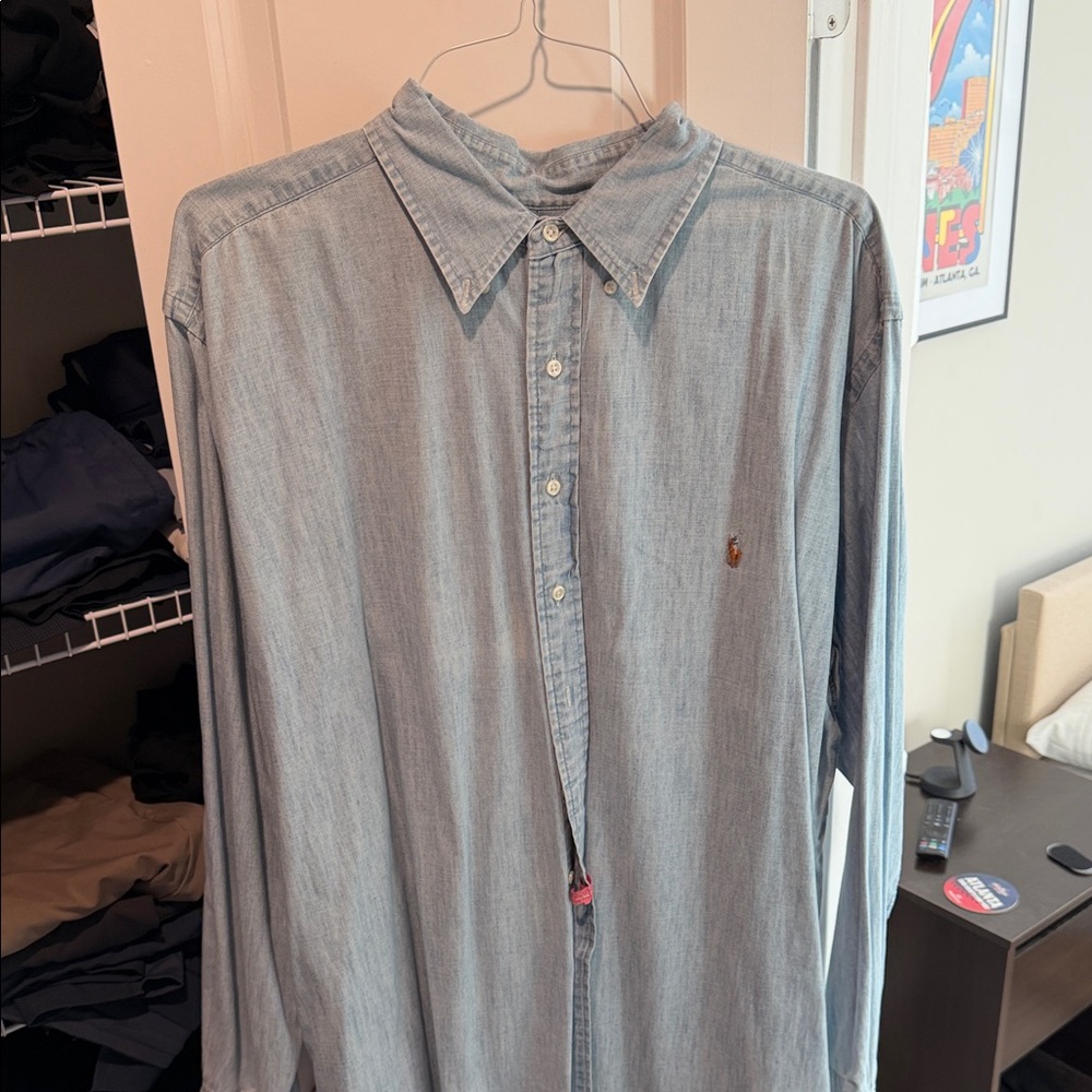 Ralph Lauren Light Blue Button Down Shirt